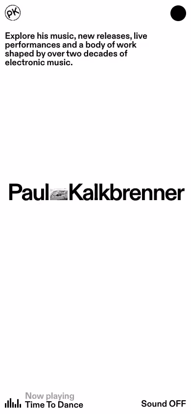 Paul Kalkbrenner website preview — Music & entertainment