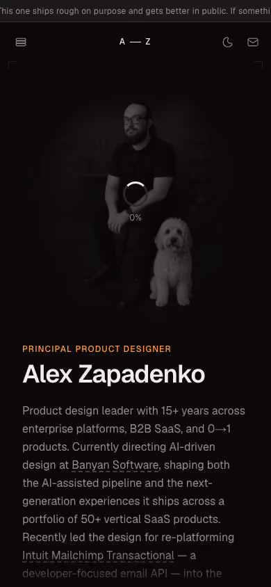 Product Inc. website preview — Product design