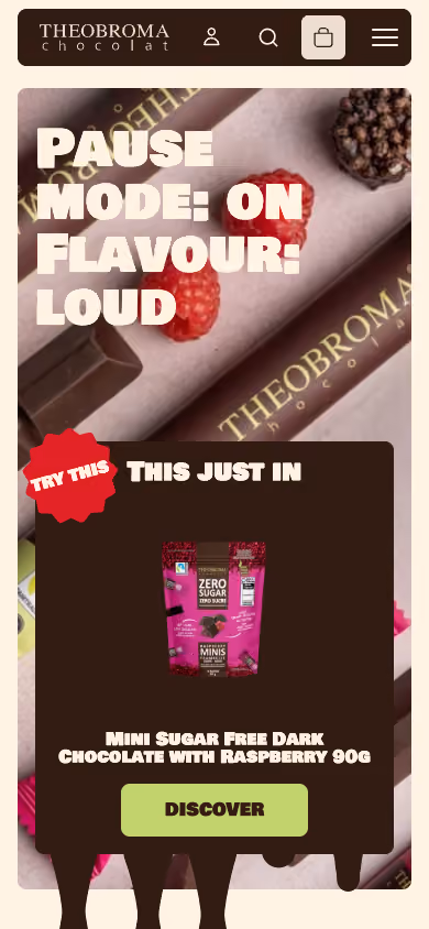 Theobroma Chocolat website preview — Chocolate & confectionery